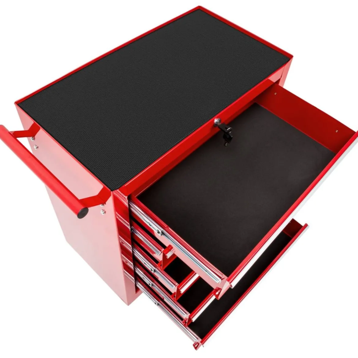 Carrello Porta utensili 5 Cassetti Attrezzi da Officina Multiuso Ruote Meccanico