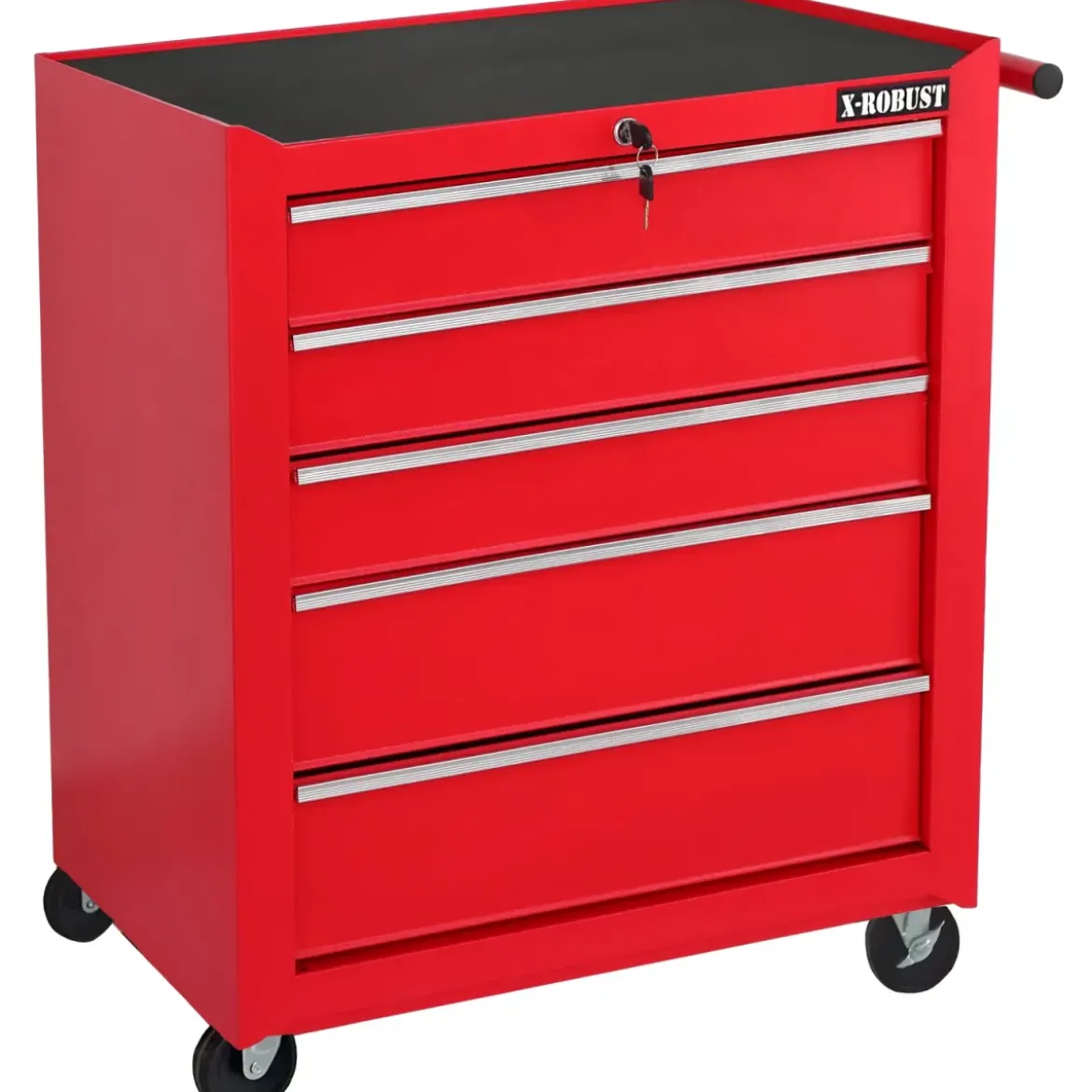 Carrello Porta utensili 5 Cassetti Attrezzi da Officina Multiuso Ruote Meccanico