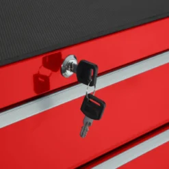Carrello Porta utensili 5 Cassetti Attrezzi da Officina Multiuso Ruote Meccanico