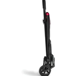 Carrello Spesa Gimi 4 Ruote Pieghevole XL 50L Nero Tasca Interna
