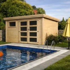 Casa 365x275 in Legno 28 mm da Giardino Rimessa per Attrezzi Casetta Depandance