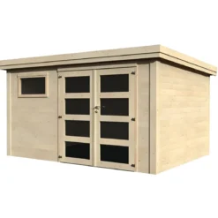 Casa 365x275 in Legno 28 mm da Giardino Rimessa per Attrezzi Casetta Depandance