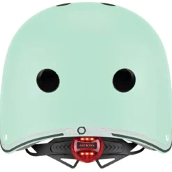 Casco Bambini 48-53cm Verde con Luci LED Posteriori Monopattino Bici