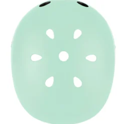 Casco Bambini 48-53cm Verde con Luci LED Posteriori Monopattino Bici