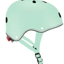 Casco Bambini 48-53cm Verde con Luci LED Posteriori Monopattino Bici
