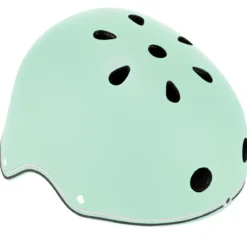 Casco Bambini 48-53cm Verde con Luci LED Posteriori Monopattino Bici