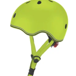 Casco Bici per Bambini Regolabile Verde Lime XXS-XS 48-51 cm con LED