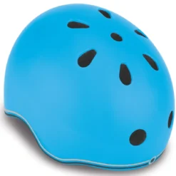 Casco Bici per Bambini Regolabile Azzurro XXS-XS 48-51 cm con LED