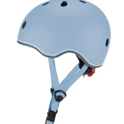 Casco per Bambini 45-51cm Blu Pastello LED Posteriori Monopattino