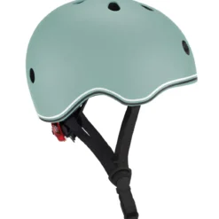 Casco per Bambini 45-51cm Verde Salvia LED Posteriori Monopattino