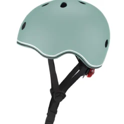 Casco per Bambini 45-51cm Verde Salvia LED Posteriori Monopattino