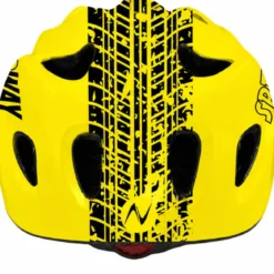 Casco per Bambini Giallo S 52-55cm Regolabile a Manopola da Bicicletta