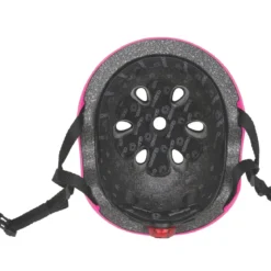 Casco per Bambini Regolabile XS/S 48-53 cm con LED Fucsia Monopattino
