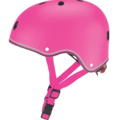 Casco per Bambini Regolabile XS/S 48-53 cm con LED Fucsia Monopattino