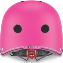 Casco per Bambini Regolabile XS/S 48-53 cm con LED Fucsia Monopattino