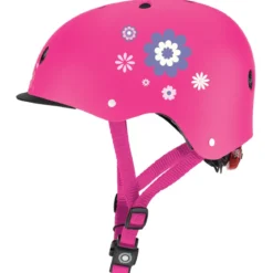 Casco per Bambini XS-S Ø 48-53 cm Chiusura Magnetica Rosa Floreale