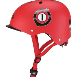 Casco per Bambini XS-S Ø 48-53 cm Chiusura Magnetica Rosso da Corsa