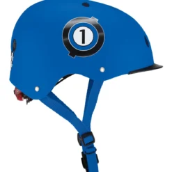 Casco per Bambini XS-S Ø 48-53 cm Chiusura Magnetica Blu da Corsa