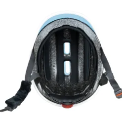 Casco Protettivo Bambini XS/S Ø 47-51cm Blu Pastello LED Posteriore
