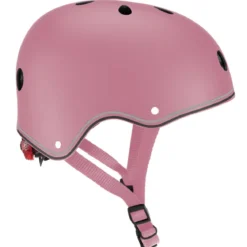 Casco Regolabile per Bambini XS-S Ø 48-53 cm Rosa Pastello Luce LED