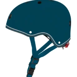 Casco Regolabile per Bambini XS-S Ø 48-53 cm Blu Petrolio Luce LED