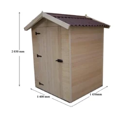 Casetta Armadio in Legno Mobile Ripostiglio da Giardino Esterno Porta Attrezzi