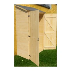Casetta Armadio 120x60 in Legno per Attrezzi Giardino con Ripiani
