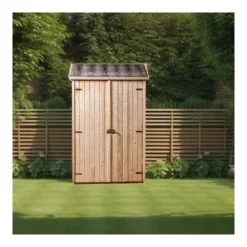 Casetta Armadio 120x60 in Legno per Attrezzi Giardino con Ripiani