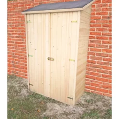 Casetta Armadio 120x60 in Legno per Attrezzi Giardino con Ripiani