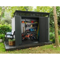Casetta Artisan 9x7 Keter 277x216 cm Addossata con Pavimento Interno