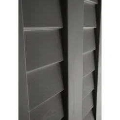 Casetta Attrezzi Plastica Antracite Antipioggia da Giardino 151x146 cm