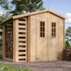 Casetta con Legnaia 272x206x218 cm Box in Legno