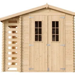 Casetta con Legnaia 272x206x218 cm Box in Legno