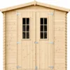 Casetta da Esterno in Legno 2x2 m Porta Finestrata Deposito Pavimento