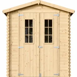 Casetta da Giardino in Legno 180x180 con Pavimento Doppia Porta 19 mm