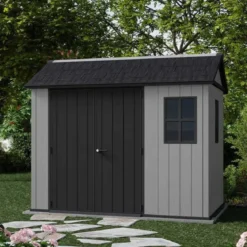 Casetta da Giardino Keter Newton Plus in Resina Grigio 230x287 cm