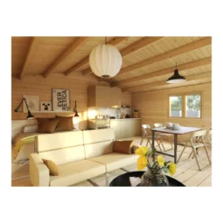 Casetta da Giardino 44 mm in Legno 6x6 infissi con doppio vetro