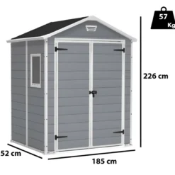 Casetta da Giardino 185x152 cm Keter Box Manor in Resina