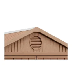 Casetta da Giardino 190x183x221 cm Effetto Legno EVOTECH+ Doppia Porta