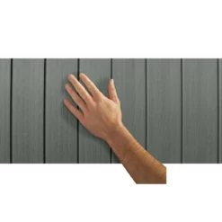 Casetta da Giardino 190x183x221 cm EVOTECH Effetto Legno con Finestre