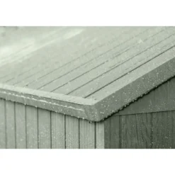 Casetta da Giardino 190x183x221 cm EVOTECH Effetto Legno con Finestre