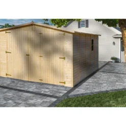 Casetta Garage in Legno 3x5 mt a Pannelli Box Parcheggio Auto Carport