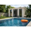 Casetta in Legno Abitabile 5x3.6 metri Parete Isolanti Porta Finestra Giardino