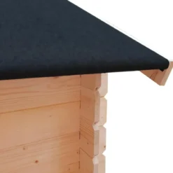 Casetta in Legno Block House 249x249 cm Porta Finestrata da Giardino