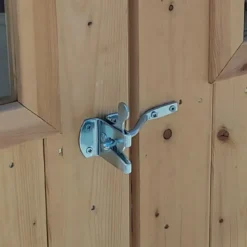 Casetta in Legno da Giardino Block House 2x2 m Doppia Porta Finestrata