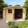 Casetta in Legno da Giardino 4x4 per Attrezzi Doppia Porta Block-House