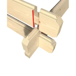 Casetta in Legno da Giardino 4x4 per Attrezzi Doppia Porta Block-House
