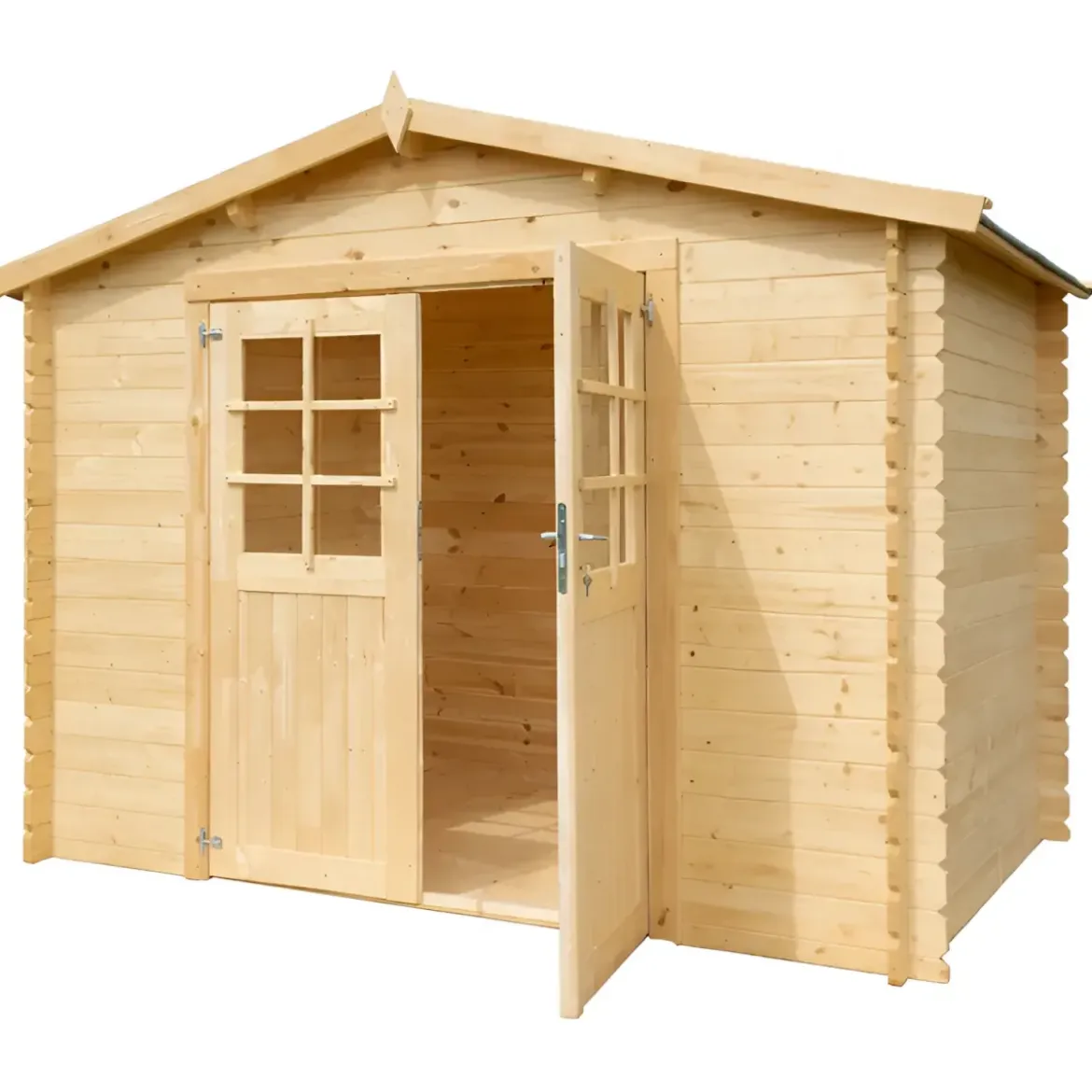 Casetta in Legno da Giardino 3x2 Blockhouse 28 mm Rimessa per Attrezzi