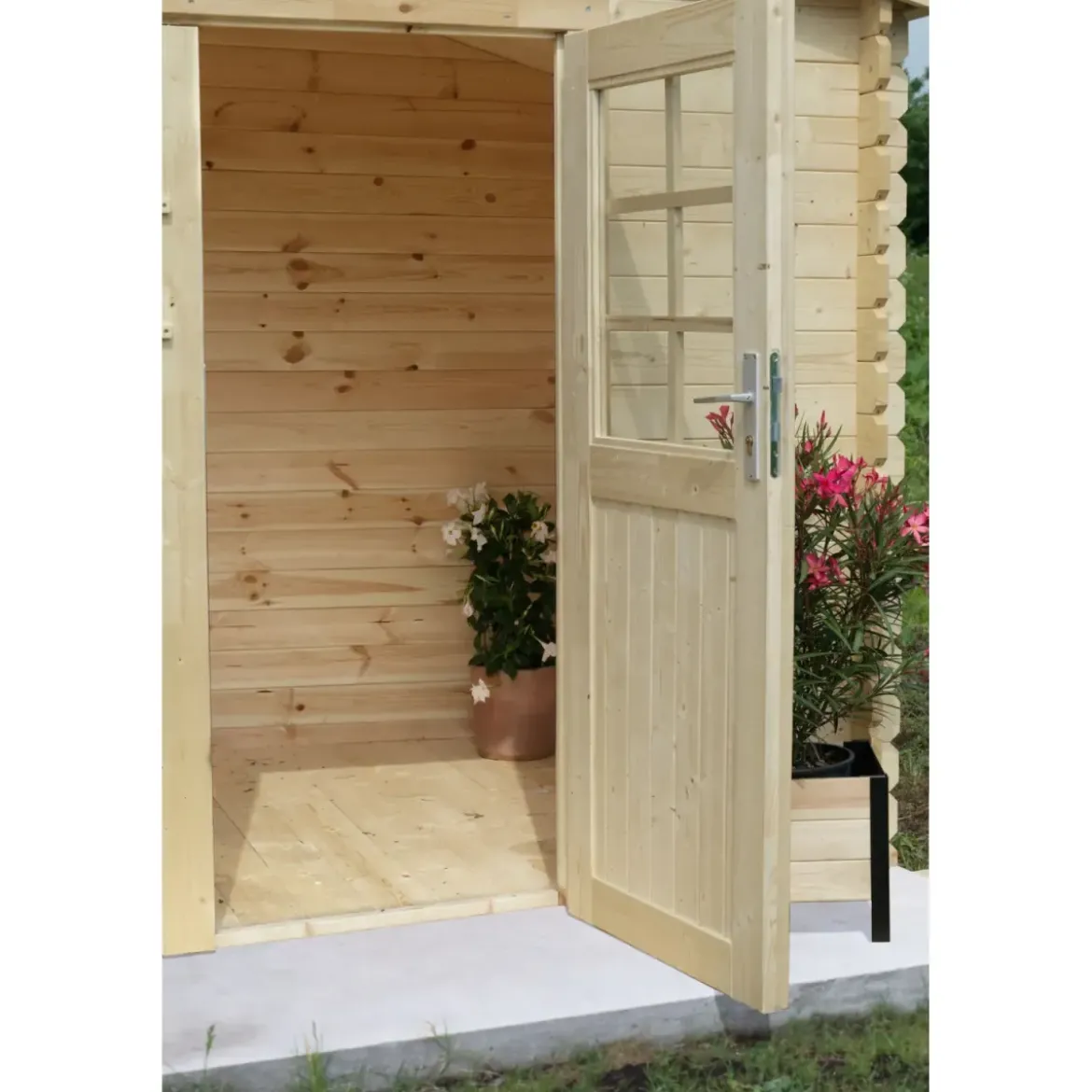 Casetta in Legno da Giardino 3x2 Blockhouse 28 mm Rimessa per Attrezzi