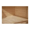 Casetta in Legno da Giardino 3x2 Addossata 3 Pareti con Pavimento